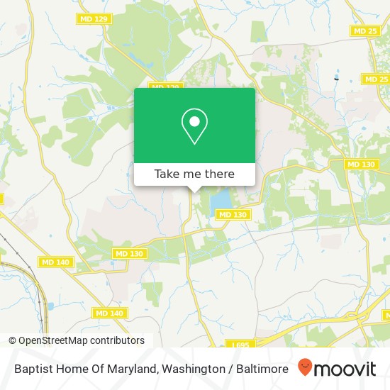 Baptist Home Of Maryland map
