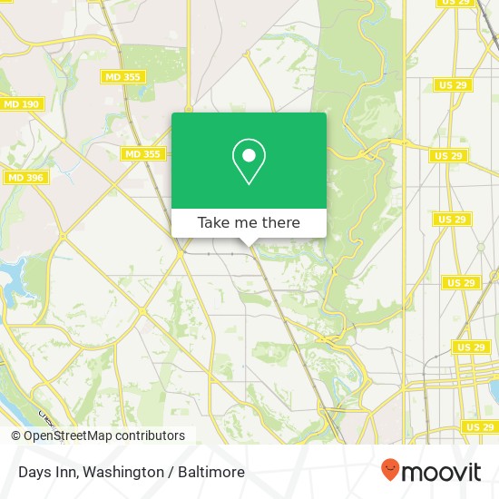 Days Inn map