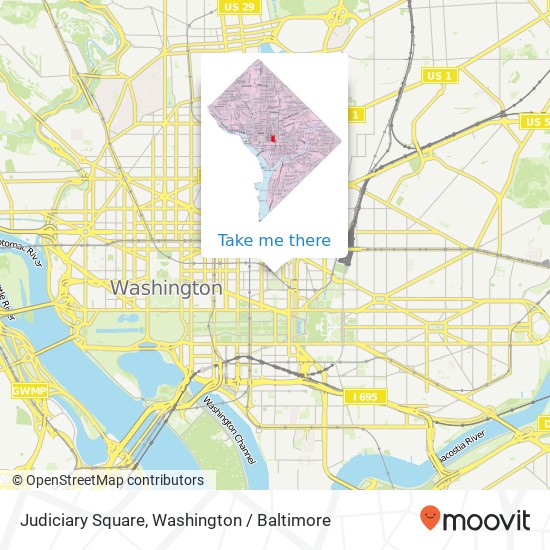 Mapa de Judiciary Square