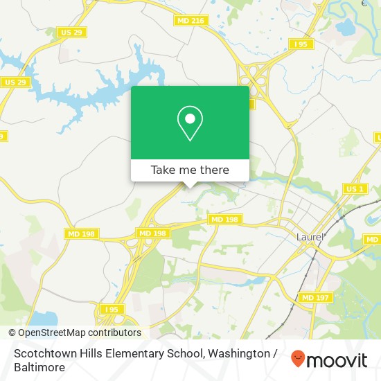 Mapa de Scotchtown Hills Elementary School