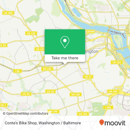 Conte's Bike Shop map