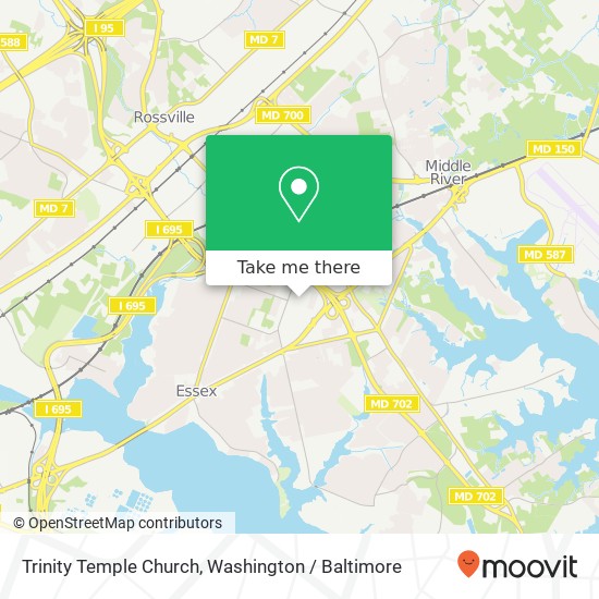 Trinity Temple Church map