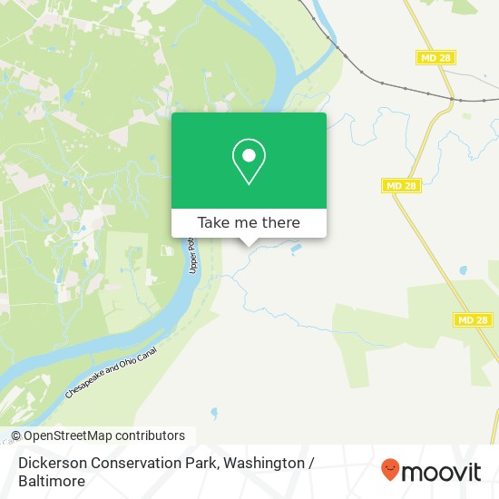 Mapa de Dickerson Conservation Park