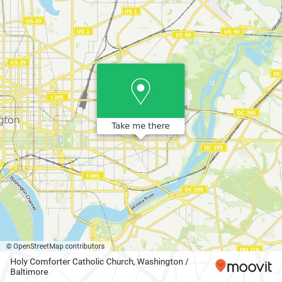 Holy Comforter Catholic Church map
