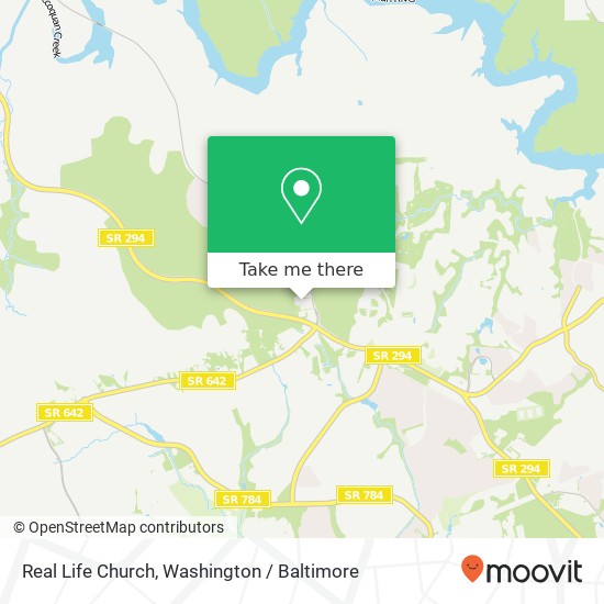 Real Life Church map