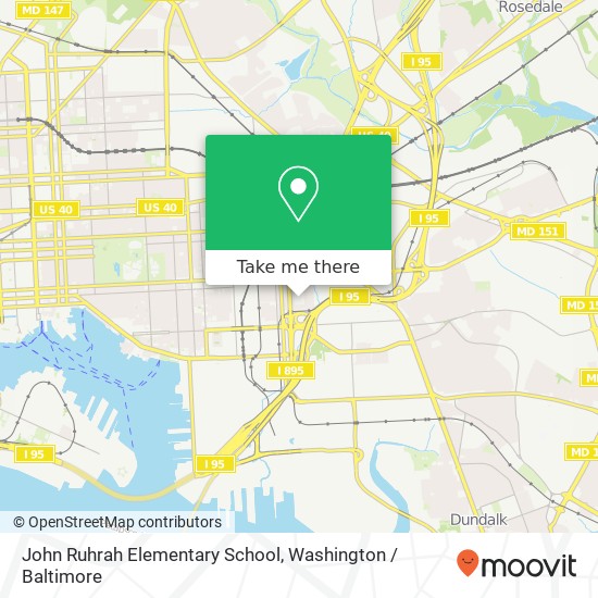 Mapa de John Ruhrah Elementary School