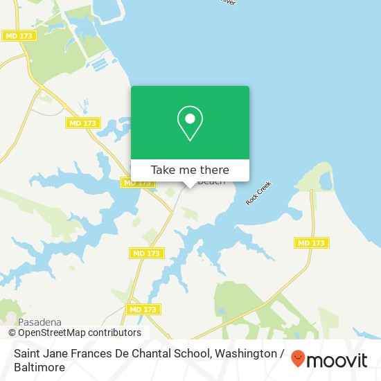 Mapa de Saint Jane Frances De Chantal School