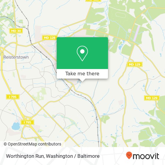 Worthington Run map