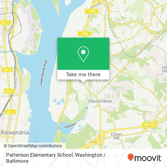 Patterson Elementary School map