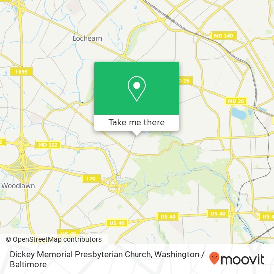 Mapa de Dickey Memorial Presbyterian Church