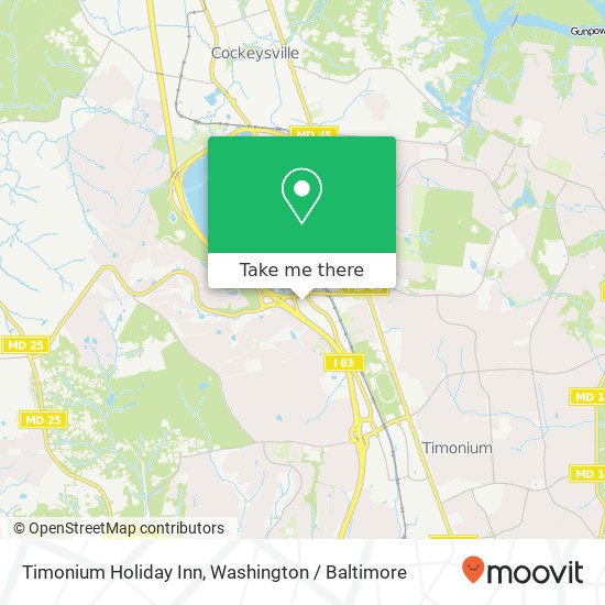 Timonium Holiday Inn map