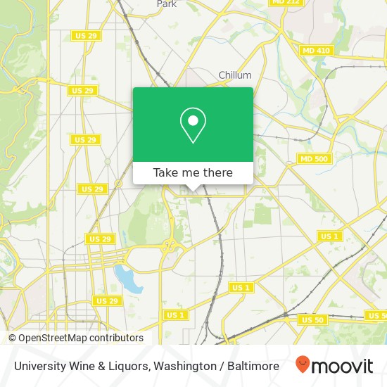 University Wine & Liquors map