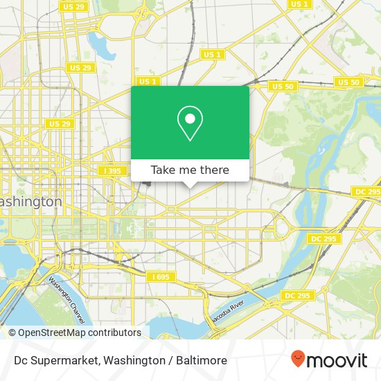 Dc Supermarket map