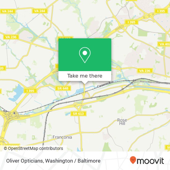 Oliver Opticians map