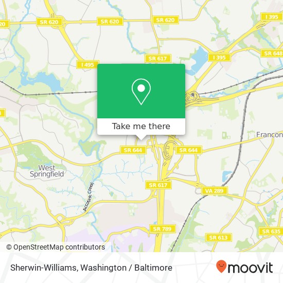 Sherwin-Williams map