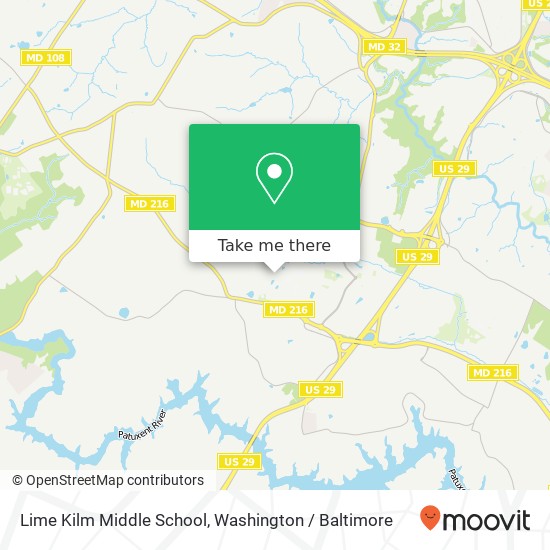 Lime Kilm Middle School map