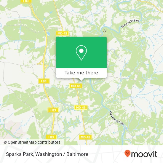 Mapa de Sparks Park