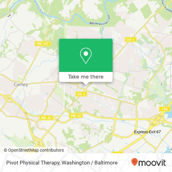 Pivot Physical Therapy map