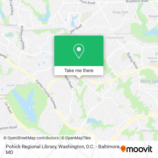 Pohick Regional Library map