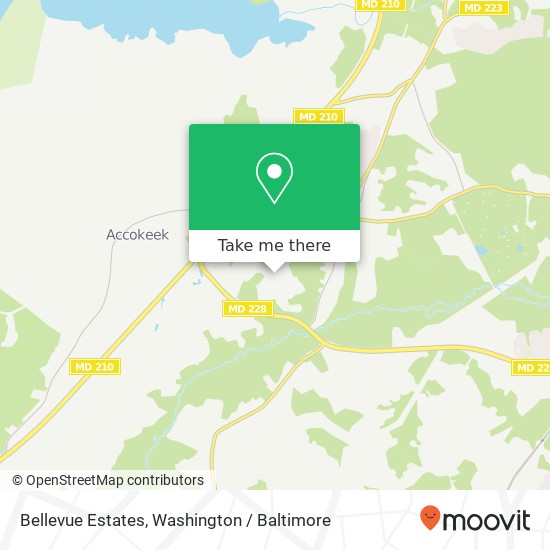 Mapa de Bellevue Estates