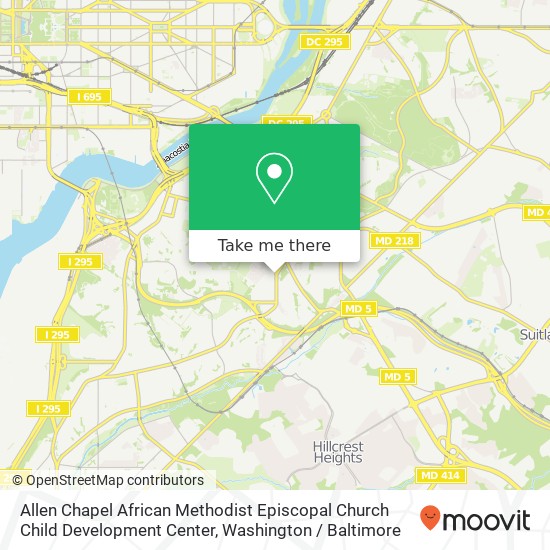 Allen Chapel African Methodist Episcopal Church Child Development Center map