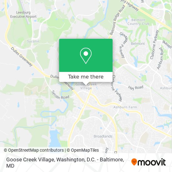 Goose Creek Village map