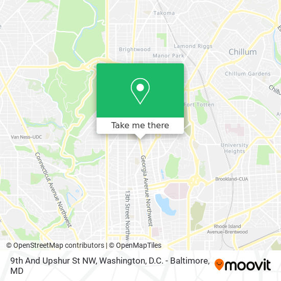 Mapa de 9th And Upshur St NW