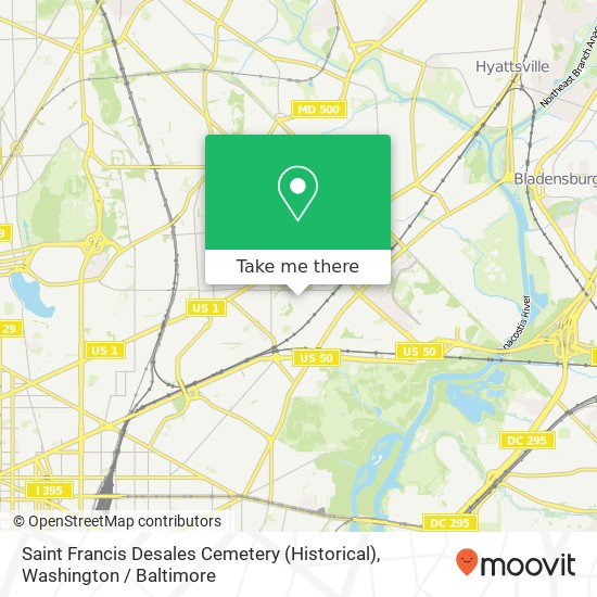 Saint Francis Desales Cemetery (Historical) map