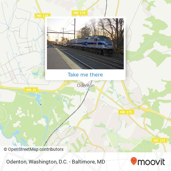 Odenton map