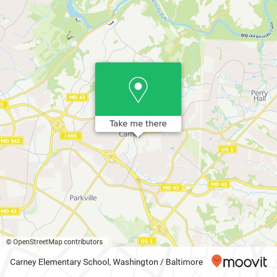 Mapa de Carney Elementary School