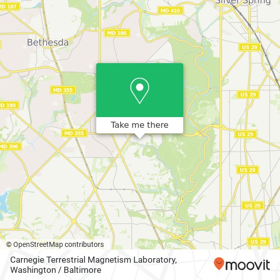 Carnegie Terrestrial Magnetism Laboratory map