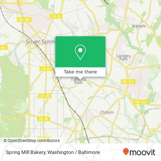 Mapa de Spring Mill Bakery