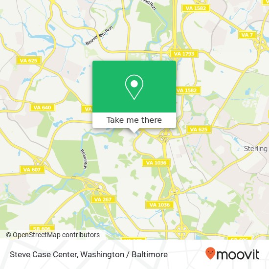 Mapa de Steve Case Center