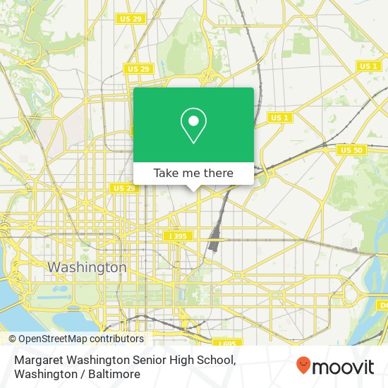 Margaret Washington Senior High School map