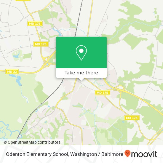 Odenton Elementary School map