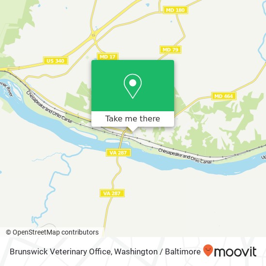 Brunswick Veterinary Office map