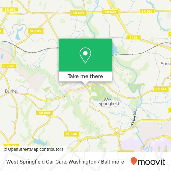 West Springfield Car Care map