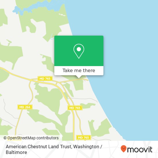 Mapa de American Chestnut Land Trust