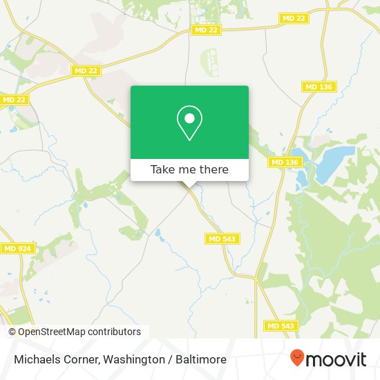 Michaels Corner map