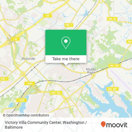Victory Villa Community Center map