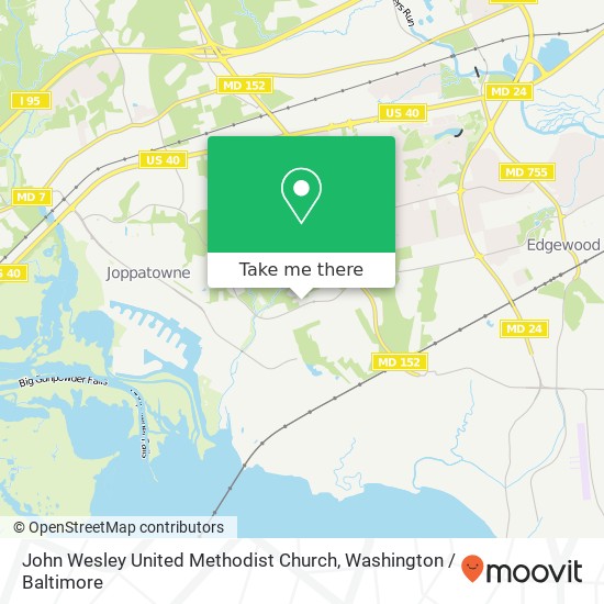 John Wesley United Methodist Church map