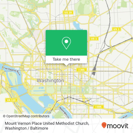 Mapa de Mount Vernon Place United Methodist Church