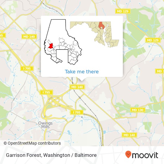 Mapa de Garrison Forest