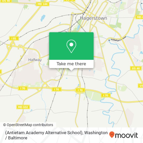 Mapa de (Antietam Academy Alternative School)