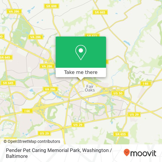 Mapa de Pender Pet Caring Memorial Park