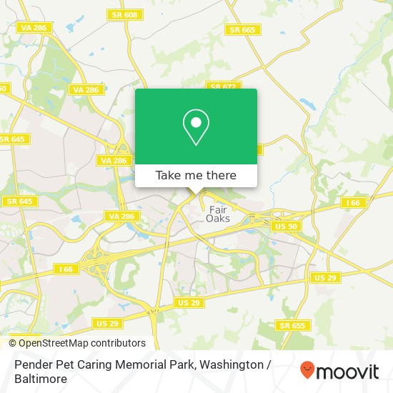 Pender Pet Caring Memorial Park map