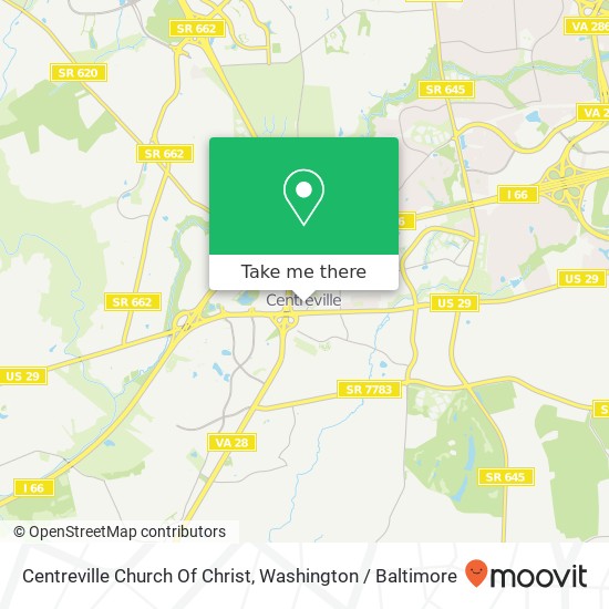 Mapa de Centreville Church Of Christ