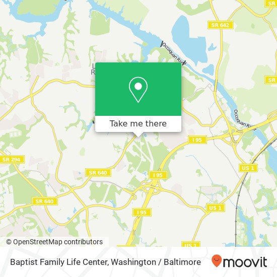 Baptist Family Life Center map