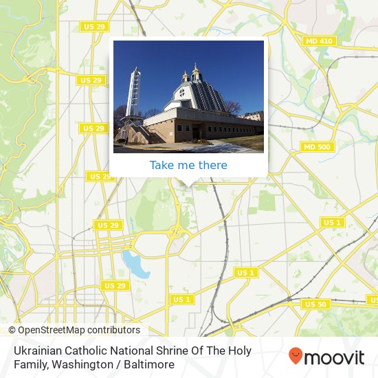 Ukrainian Catholic National Shrine Of The Holy Family map