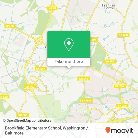 Mapa de Brookfield Elementary School